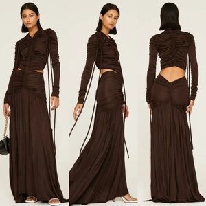 Proenza Schouler Cinched Cutout Maxi Dress in Size 4